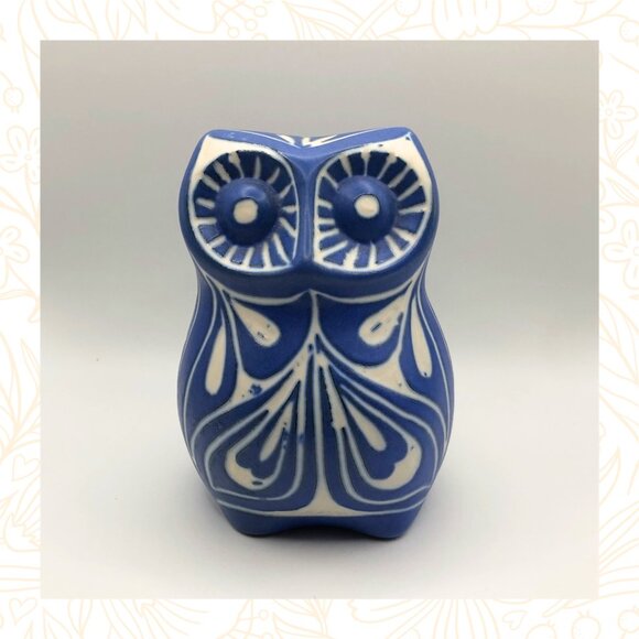 PABLO ZABAL OWL- Vintage Ceramic Owl Figurine- By Pablo Zabal - Made in Chile - Picture 1 of 6